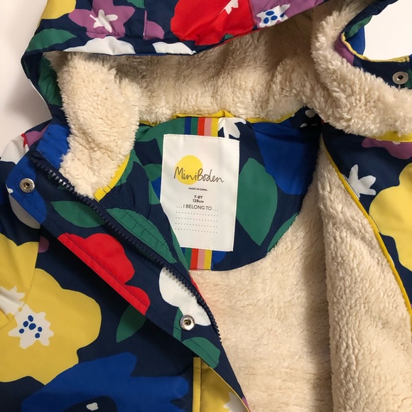 NWT mini boden Sherpa-Lined Anorak 7-8Y - Picture 10 of 10
